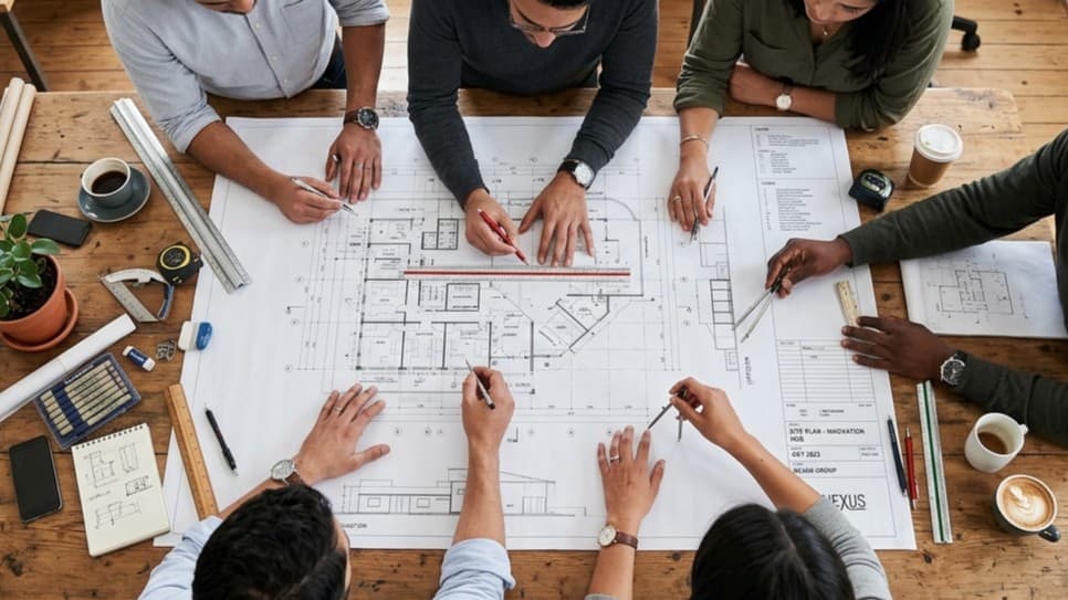 Downtown Housing Co. team collaborating